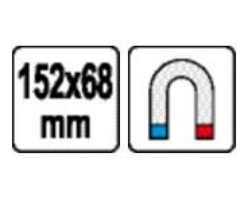 Прямокутний магнітний піднос із двома магнітами YATO YT-08312