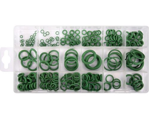 Комплект кілець ущільнювачів для автомобільних кондиціонерів 225 шт YATO YT-068791