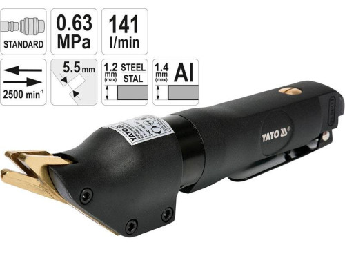 Пневмоножиці для різання металу YATO YT-09945