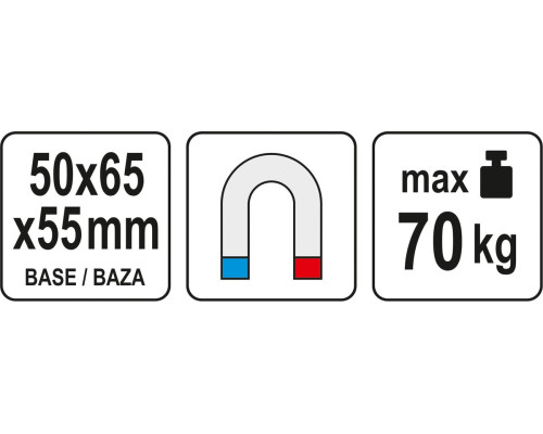 Магнітна підставка приладу вимірювання биття YATO YT-72460