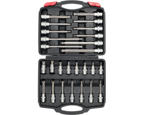 Набір ключів торцевих 1/2" шліцевих 26 шт. YATO YT-77542