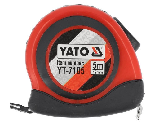 Рулетка сталева 5м х 19мм YATO YT-7105