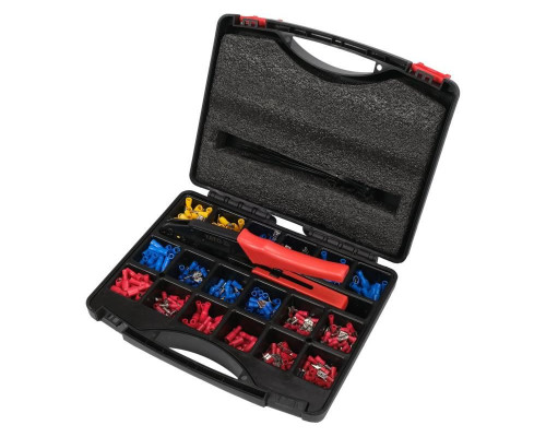 Комплект електричних з'єднувачів з обтиском 551 шт YATO YT-068920