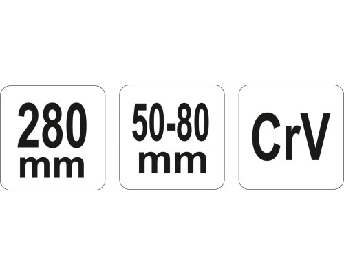 Ключ гайковий односторонній 50-80 мм YATO YT-01672