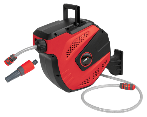 Шланг для води 11.5мм 15м на автоматичній котушці YATO YT-24258