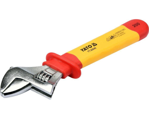 Ключ розвідний діелектричний VDE до 1000 В 200 мм YATO YT-20940