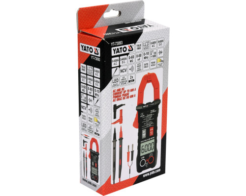 Цифрові струмовимірювальні кліщі YATO YT-73093