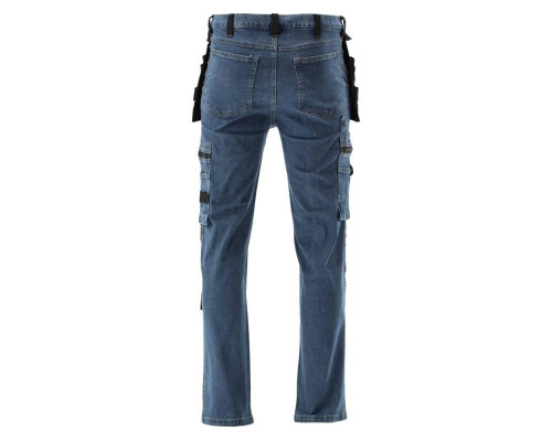 Робочі штани еластичні джинсові темно-сині YATO YT-79052 розмір L