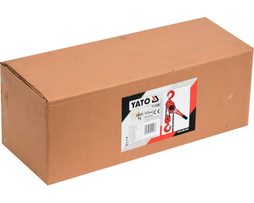 Ланцюгова ручна важільна таль 6 тонн YATO YT-58967