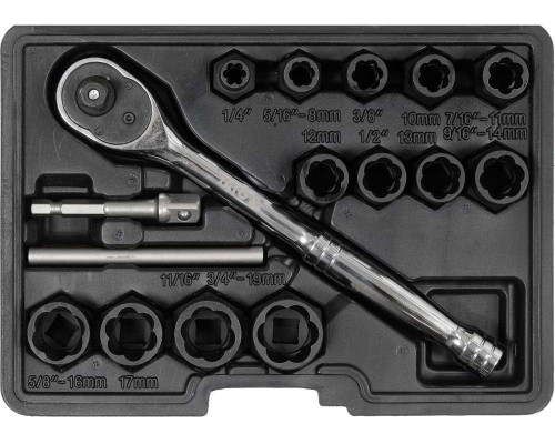 Набір гвинтових екстракторів 16 шт. YATO YT-05897