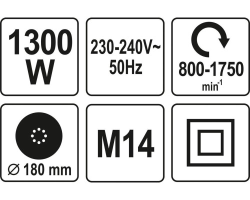 Шліфмашина для стін і бетону YATO YT-82341