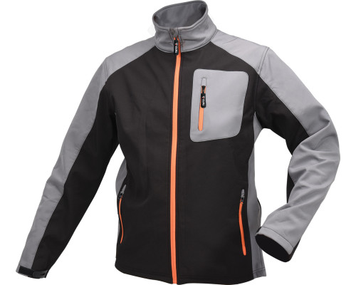 Куртка SoftShell чорно-сіра YATO YT-79535 розмір XXXL