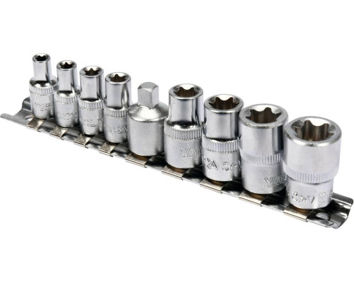 Торцеві ключі Torx e5-e16, набір 9 шт. YATO YT-0520