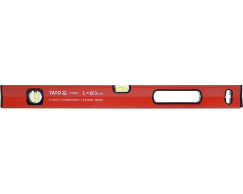 Магнітний рівень алюмінієвий 600 мм YATO YT-30061