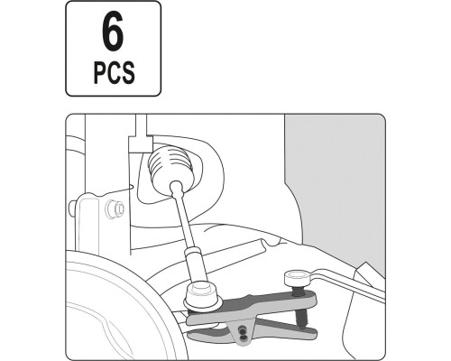 Набор специальных съемников подшипников YATO YT-06157