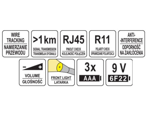 Детектор проводки YATO YT-73137