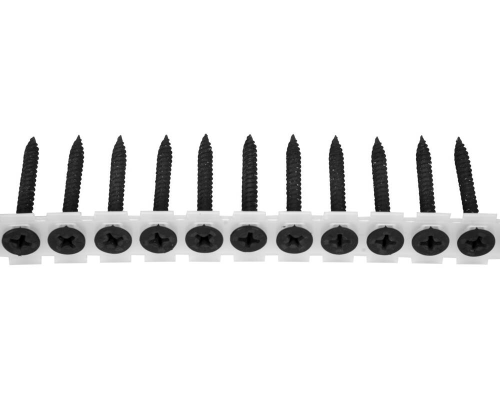 Фосфатовані гвинти для шуруповертів на стрічці 3,5х35мм по дереву 1000шт YATO YT-09460