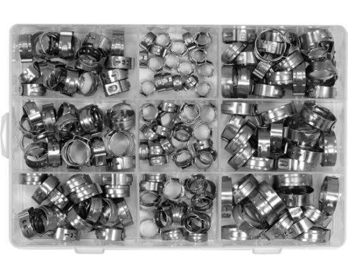 Комплект зажимних хомутів з вушком 170 шт. Yato YT-067842