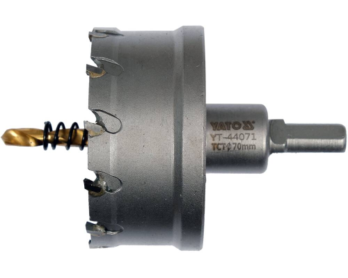 Коронка TCT по металу 70мм YATO YT-44071