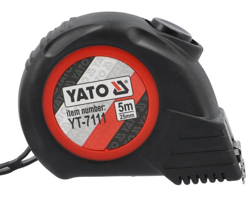 Рулетка сталева 5м х 25мм YATO YT-7111