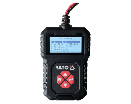 Електронний тестер акумулятора 12В YATO YT-83114