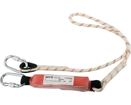 Демпфер з тросом з 2 гачками 1,5м YATO YT-74236