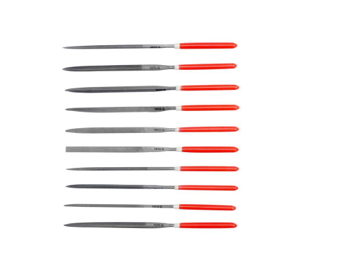 Набір надфілів 10 елементів 3х140х65мм YATO YT-6163