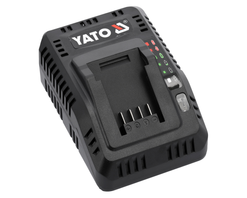 Інтелектуальний зарядний пристрій 18В (2,4-4,5А) із системою охолодження YATO YT-828500