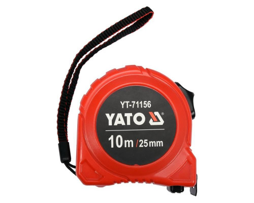 Рулетка сталева 10м х 25мм YATO YT-71156