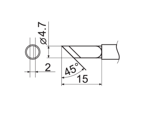 Активне жало для паяльника Т12-К YATO YT-82491