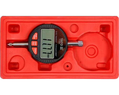 Датчик вимірювання биття 0-12,7 мм YATO YT-72453