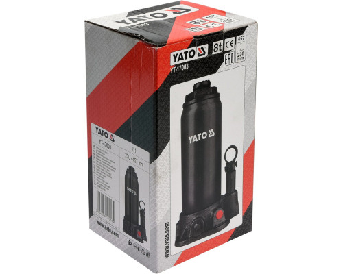 Гідравлічний домкрат для авто 8 тонн YATO YT-17003
