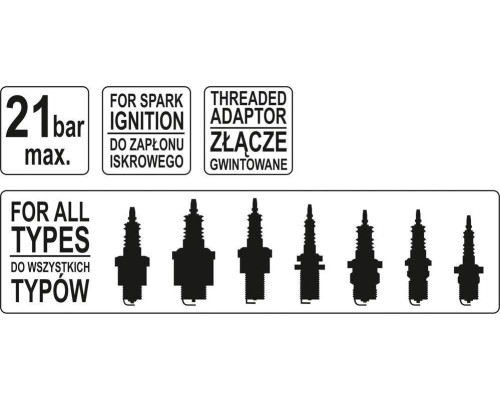 Компресометр для бензинових двигунів YATO YT-7301
