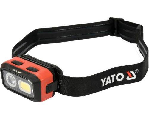 Налобний ліхтар акумуляторний 500 лм YATO YT-08593