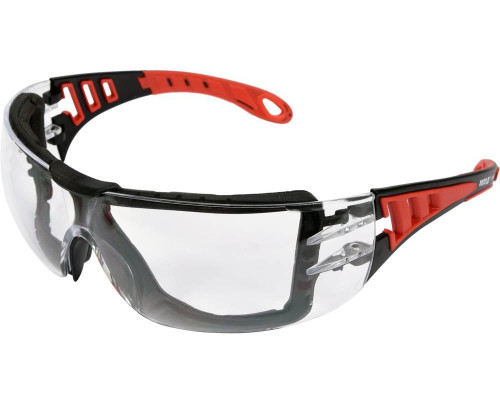 Прозорі захисні окуляри з еластичним опорним ремінцем та дужками YATO YT-73700