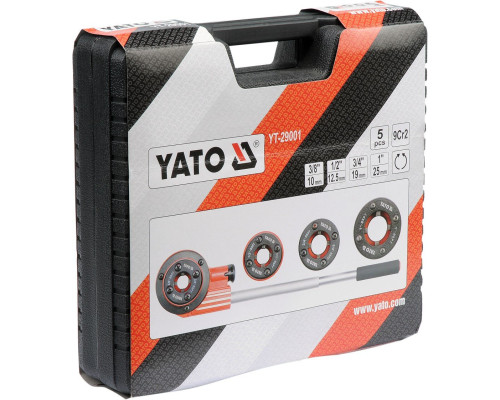 Набір плашок трубних клупів для нарізки різьблення YATO YT-29001