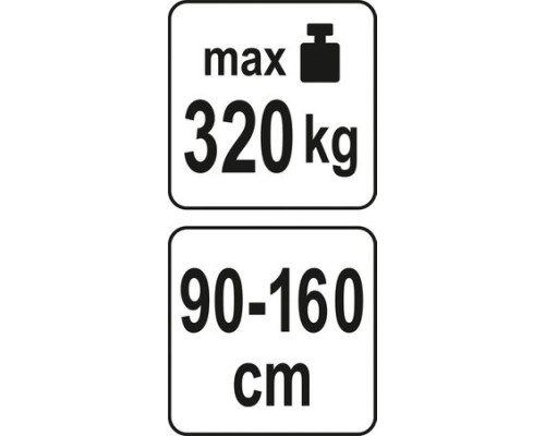 Балка з поперечкою для підвіски двигуна YATO YT-55567