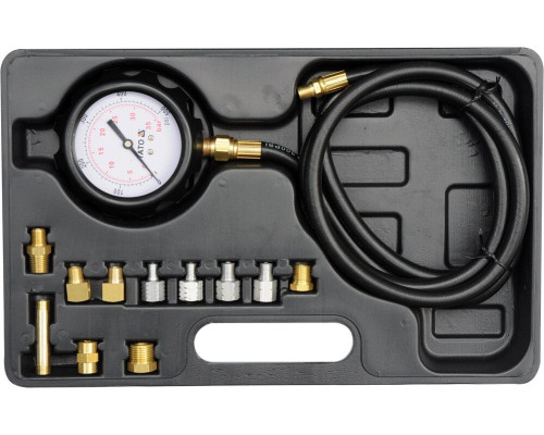 Професійний тестер вимірювання тиску масла з адаптерами YATO YT-73030