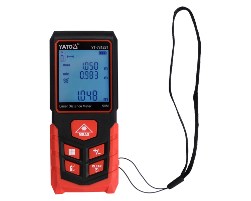 Лазерний далекомір рулетка до 50 м YATO YT-731251