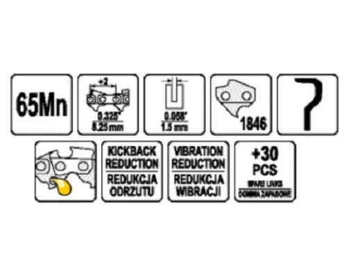 Ланцюг для бензинових та електричних пилок YATO YT-84963
