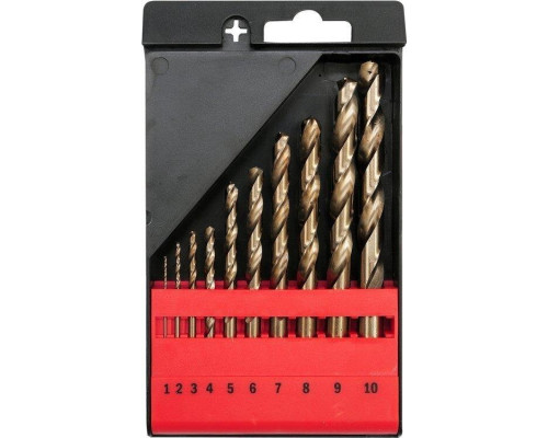 Набір свердел по металу CO-HSS 10 шт YATO YT-41603
