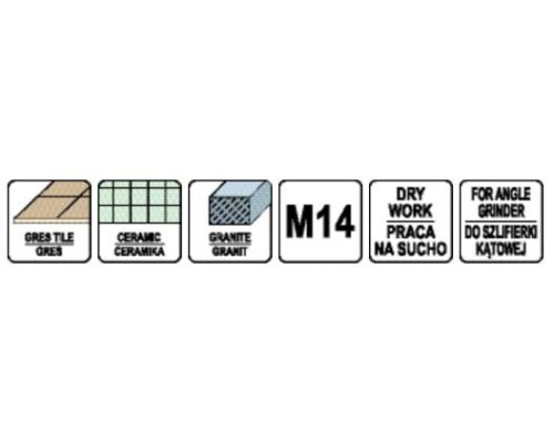 Алмазне свердло 6 мм M14 YATO YT-60441