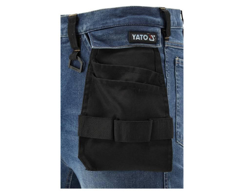 Робочі штани еластичні джинсові темно-сині YATO YT-79055 розмір 2XL
