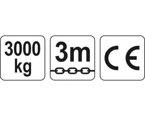 Ручна ланцюгова таль 3 тонни YATO YT-58954