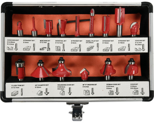 Набір фрез кінцевих по дереву YATO YT-68002