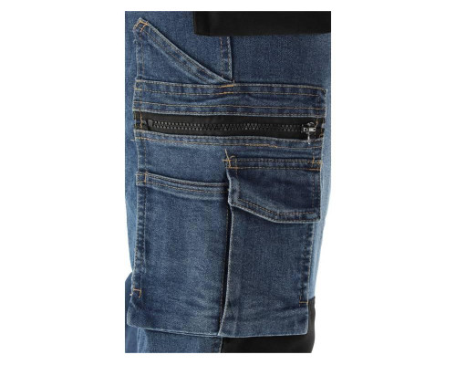 Робочі штани еластичні джинсові темно-сині YATO YT-79053 розмір L/XL