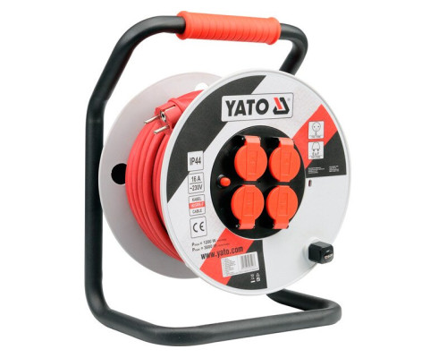 Подовжувач на котушці 50 метрів YATO YT-8108