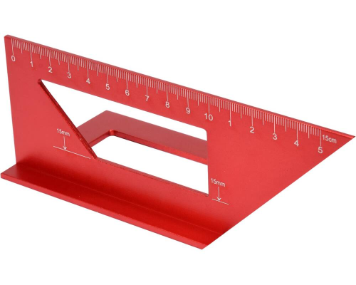 Тривимірний (просторовий) алюмінієвий куточок для кутів 90° та 45° YATO YT-70797