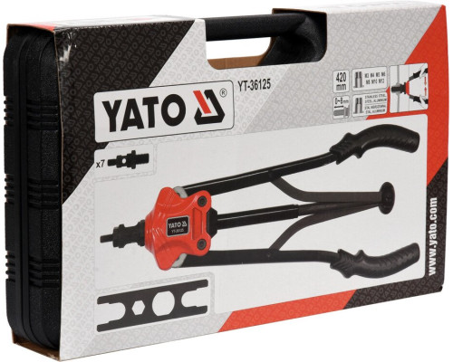 Заклепник дворучний для М3-М12 YATO YT-36125