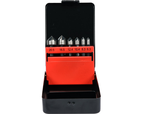 Набір зенковок конічних по металу HEX-1/4" 6 шт YATO YT-44729